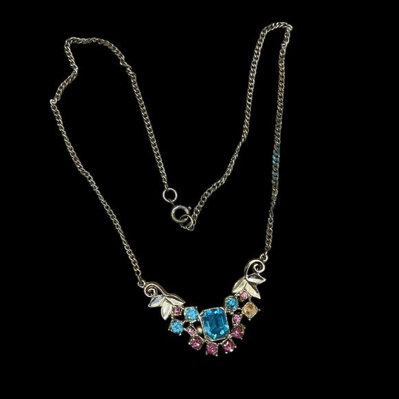 Rhinestone Recovery Lot Jewelry Findings & Crafting Vintage Lot Of 4 Necklaces - Picture 8 of 16